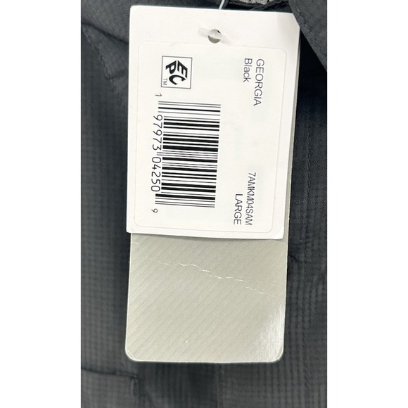 Georgia Bulldogs Pro Edge Short Sleeve Button Down Black Men's Large NWT - Picture 5 of 6